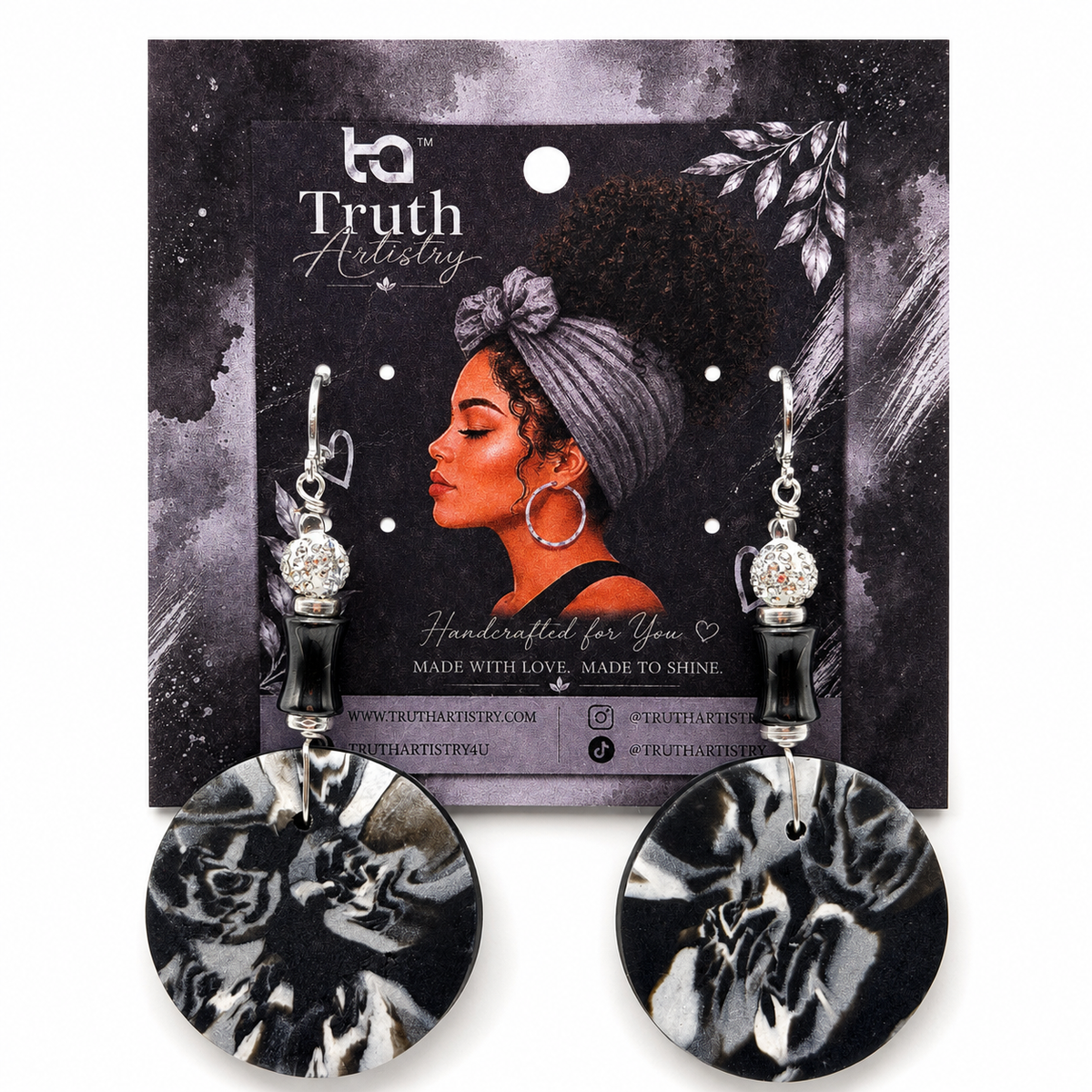 Midnight Mosaic Statement Earrings