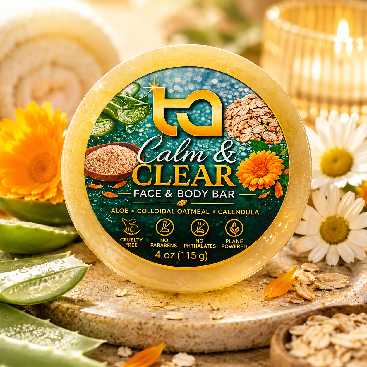 Calm & Clear Face & Body Bar