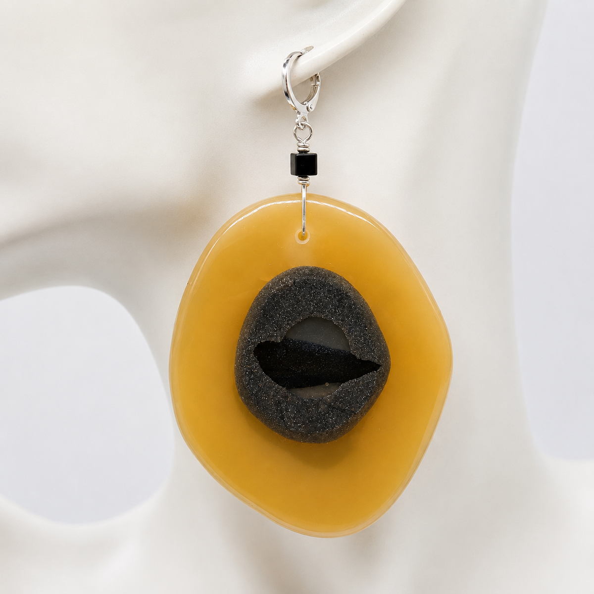 Golden Gaze Eye Statement Earrings