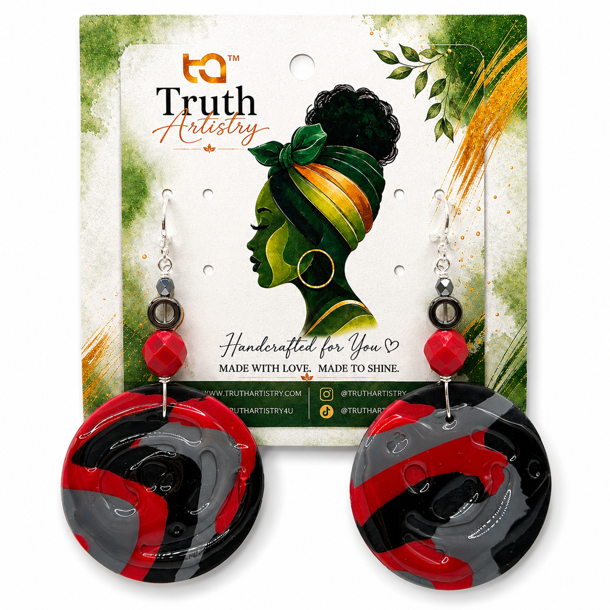 Red-y or Not Statement Earrings