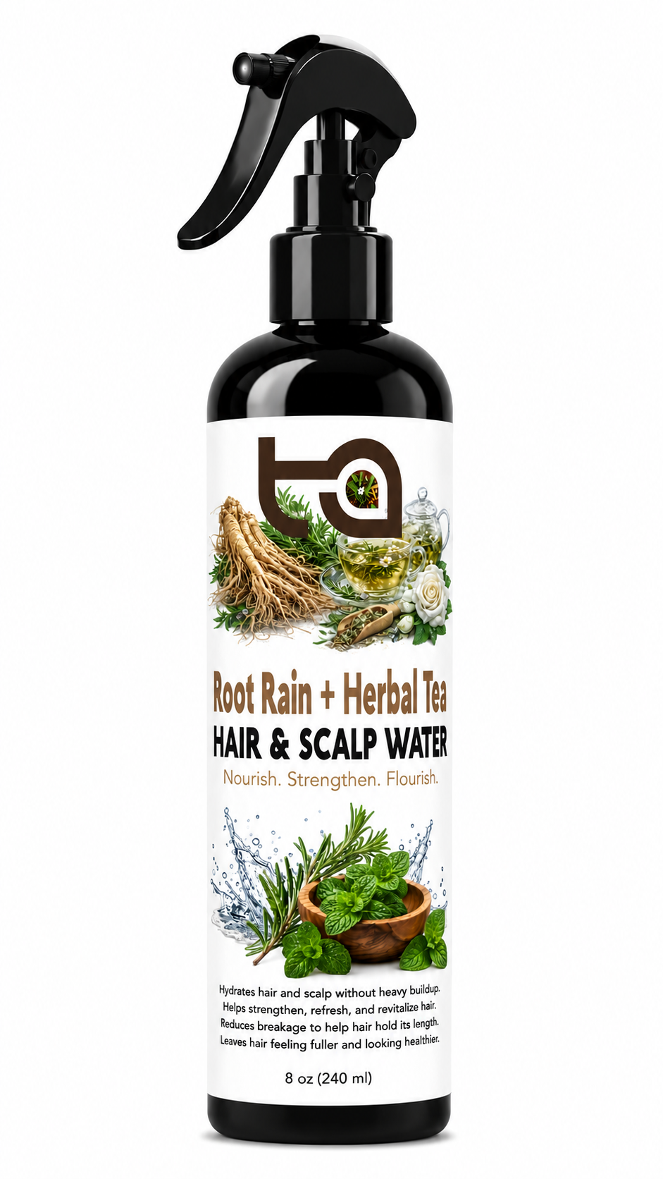 Root Rain+Herbal Hair Tea Hydration Water