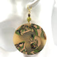 Camo Luxe Statement Earrings
