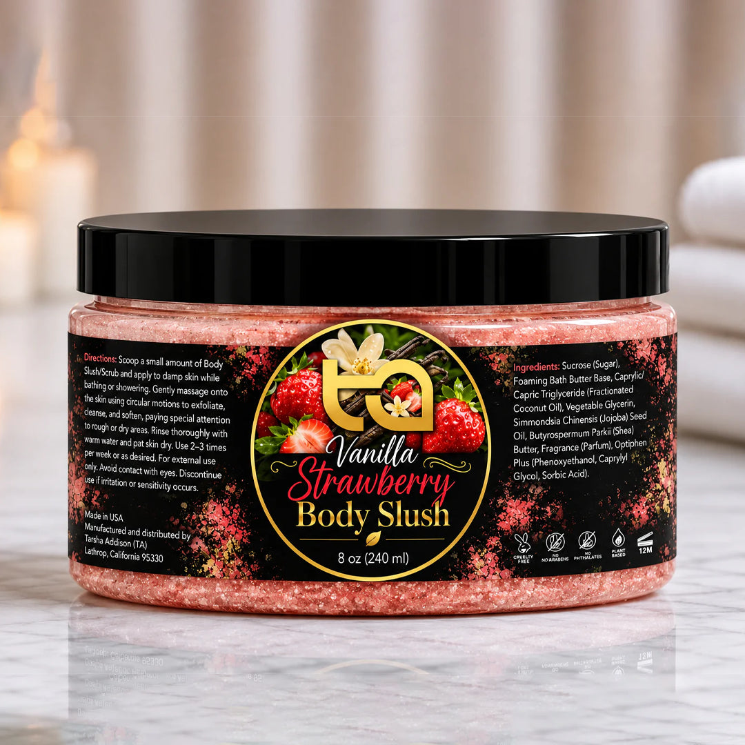 Vanilla Strawberry Body Slush (Scrub)